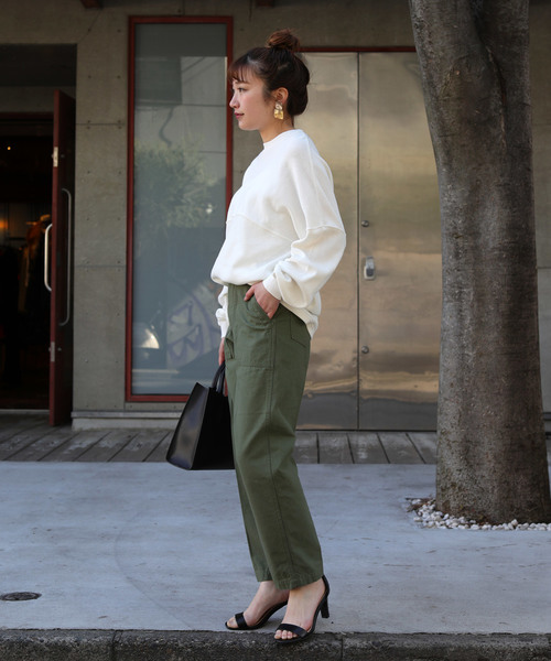 FREAK'S STORE（フリークスストア）の「【WEB限定】ビッグシルエット ワッフルサーマル フットボールTEE（Tシャツ/カットソー・レディース・ホワイト/ブラック/グレー/ピンク/イエロー・ﾌﾘ-）」の18枚目の写真