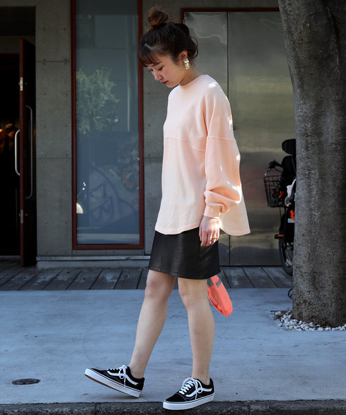 FREAK'S STORE（フリークスストア）の「【WEB限定】ビッグシルエット ワッフルサーマル フットボールTEE（Tシャツ/カットソー・レディース・ホワイト/ブラック/グレー/ピンク/イエロー・ﾌﾘ-）」の20枚目の写真