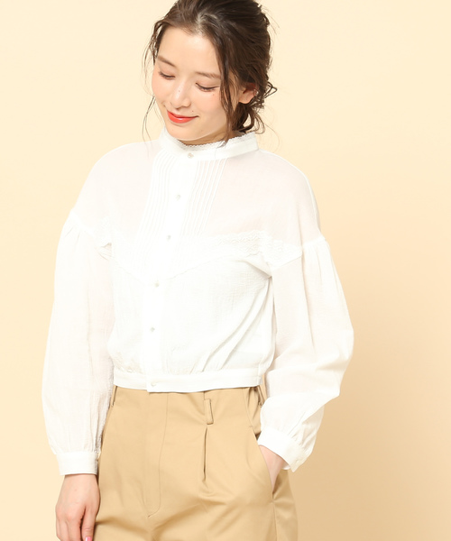 ROPE' PICNIC（ロペピクニック）の「メンライクレーステープブラウス（シャツ/ブラウス・レディース・オフホワイト・38/36）」の9枚目の写真