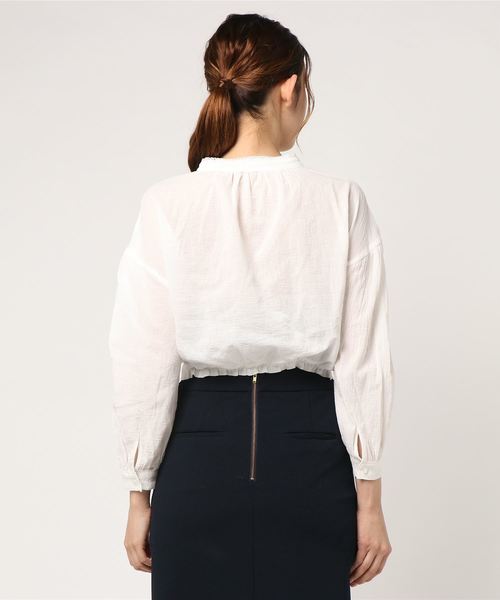 ROPE' PICNIC（ロペピクニック）の「メンライクレーステープブラウス（シャツ/ブラウス・レディース・オフホワイト・38/36）」の10枚目の写真