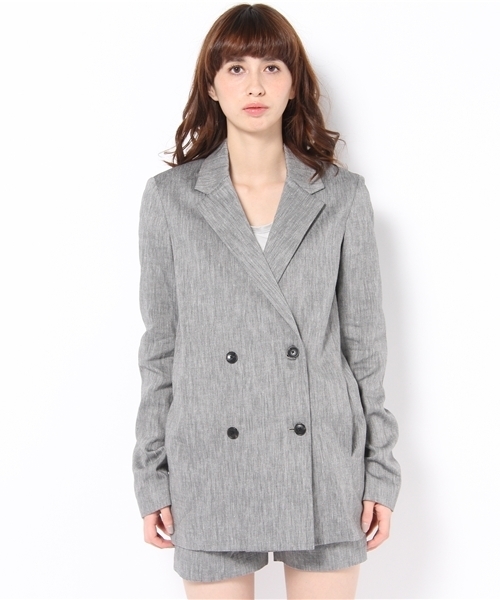 UNITED ARROWS(ユナイテッドアローズ)の「T by ALEXANDER WANG BOXY ブレザー(テーラードジャケット・レディース・グレー・X-SMALL)」の2枚目の写真