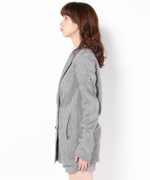 UNITED ARROWS(ユナイテッドアローズ)の「T by ALEXANDER WANG BOXY ブレザー(テーラードジャケット・レディース・グレー・X-SMALL)」の3枚目の写真