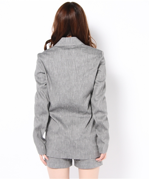 UNITED ARROWS(ユナイテッドアローズ)の「T by ALEXANDER WANG BOXY ブレザー(テーラードジャケット・レディース・グレー・X-SMALL)」の4枚目の写真