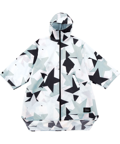 KiU(キウ)の「スリーブレインポンチョ【1】(レインコート/ポンチョ・レディース・ブラック系その他/パープル/レッド系その他/ホワイト系その他2/ブルー系その他/グレー/グリーン系その他2/イエロー・FREE)」の4枚目の写真
