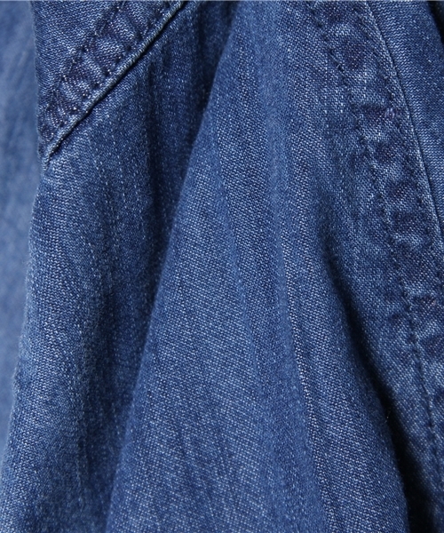 coen（コーエン）の「デニムフレアロングスカート（デニムスカート・レディース・ネイビー・フリー）」の8枚目の写真