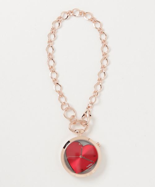 Nattito ナティート Heart Transparent Key Chain Watch ハート型スケルトン懐中時計 キーチェーンタイプ 腕時計 Nattito ナティート のファッション通販 Zozotown
