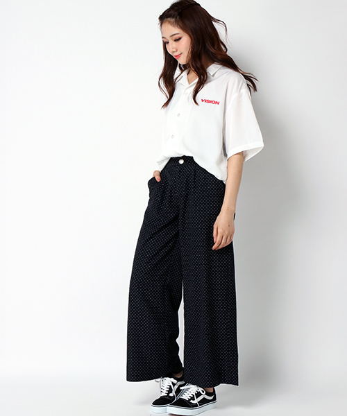 VISION STREET WEAR(ヴィジョンストリートウェア)の「VISION マグロゴ開襟シャツ(シャツ/ブラウス・メンズ・オフホワイト/ブラック/ピンク/ベージュ/パープル・L/LL/M)」の20枚目の写真