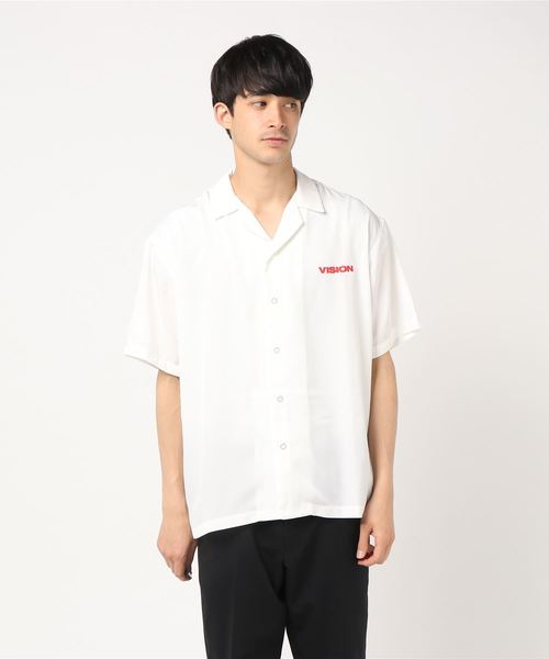 VISION STREET WEAR(ヴィジョンストリートウェア)の「VISION マグロゴ開襟シャツ(シャツ/ブラウス・メンズ・オフホワイト/ブラック/ピンク/ベージュ/パープル・L/LL/M)」の21枚目の写真