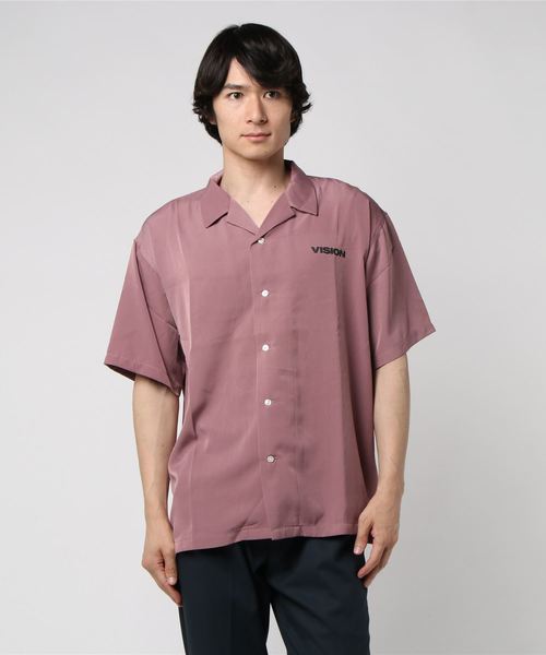 VISION STREET WEAR(ヴィジョンストリートウェア)の「VISION マグロゴ開襟シャツ(シャツ/ブラウス・メンズ・オフホワイト/ブラック/ピンク/ベージュ/パープル・L/LL/M)」の22枚目の写真