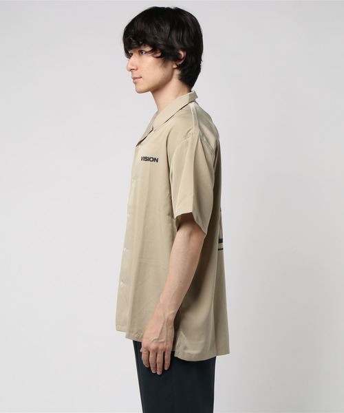VISION STREET WEAR(ヴィジョンストリートウェア)の「VISION マグロゴ開襟シャツ(シャツ/ブラウス・メンズ・オフホワイト/ブラック/ピンク/ベージュ/パープル・L/LL/M)」の6枚目の写真