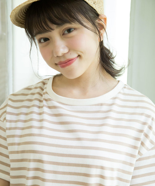 OLIVE des OLIVE（オリーブデオリーブ）の「シンプルボーダーワンピース（ワンピース・レディース・レッド/ネイビー/ベージュ・FREE）」の21枚目の写真