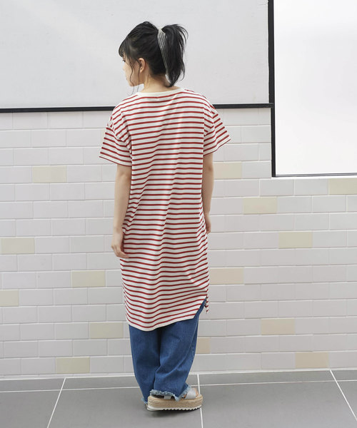 OLIVE des OLIVE（オリーブデオリーブ）の「シンプルボーダーワンピース（ワンピース・レディース・レッド/ネイビー/ベージュ・FREE）」の9枚目の写真