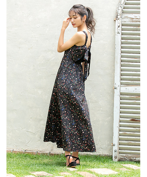fifth（フィフス）の「バックシャンフラワーマキシワンピース（ワンピース・レディース・ブラック・MEDIUM）」の10枚目の写真