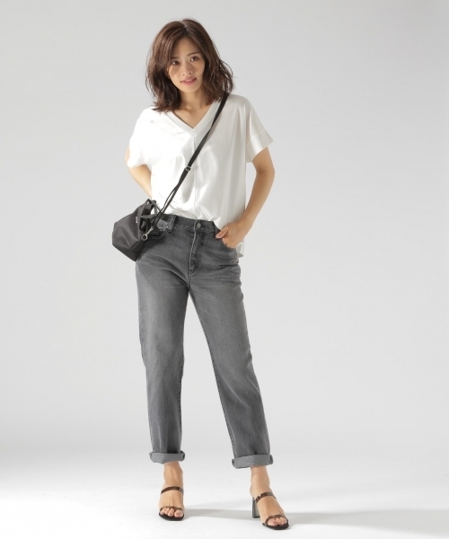 BAYFLOW（ベイフロー）の「ボーイズテーパードデニム 18AW（デニムパンツ・レディース・インディゴブルー/チャコール・24inch/25inch/26inch/23inch/22inch）」の16枚目の写真