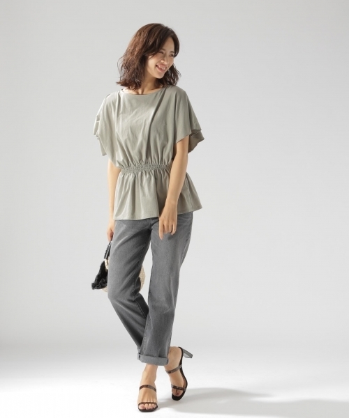 BAYFLOW（ベイフロー）の「ボーイズテーパードデニム 18AW（デニムパンツ・レディース・インディゴブルー/チャコール・24inch/25inch/26inch/23inch/22inch）」の19枚目の写真