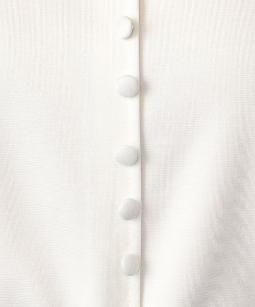 MIIA（ミーア）の「ビスチェ風シースルースリーブトップス（Tシャツ/カットソー・レディース・ホワイト/ピンク/オレンジ/ブラック・FREE）」の9枚目の写真