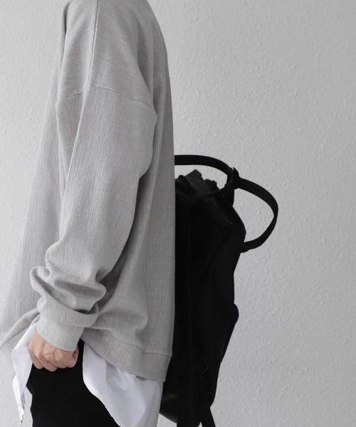 antiqua（アンティカ）の「ドッキングトップス（Tシャツ/カットソー・メンズ・ブラック/グレー・M/L/XL）」の10枚目の写真