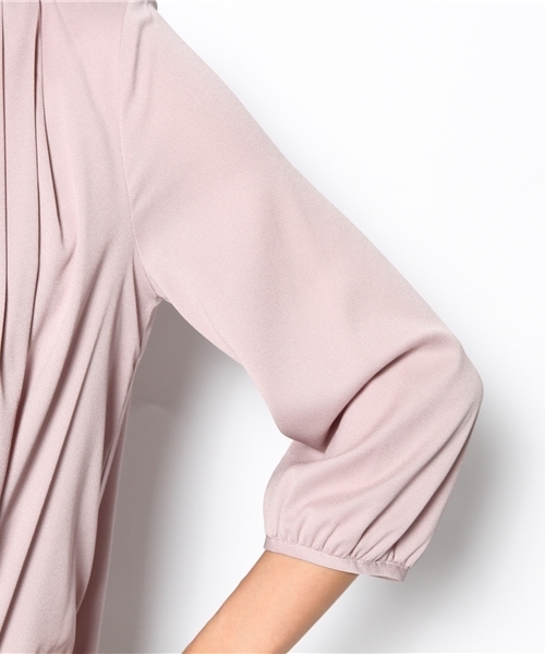 UNITED ARROWS（ユナイテッドアローズ）の「UAB P コンビ Vネック カットソー◆（Tシャツ/カットソー・レディース・オフホワイト/ライトピンク/ネイビー・フリー）」の8枚目の写真