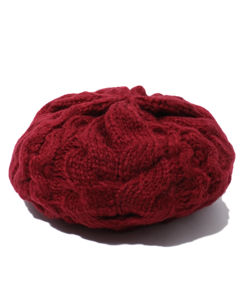 WEGO（ウィゴー）の「WEGO/ニットベレー帽（ハンチング/ベレー帽・レディース・ブラック/杢グレー/ネイビー/ワイン・FREE）」の4枚目の写真