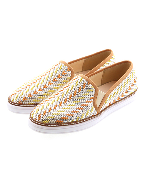 JELLY BEANS（ジェリービーンズ）の「メッシュサマースリッポン(115-4563)JELLY BEANS(ジェリービーンズ)（スリッポン・レディース・ホワイト/オレンジ/ブルー系その他・S/M/L）」の3枚目の写真