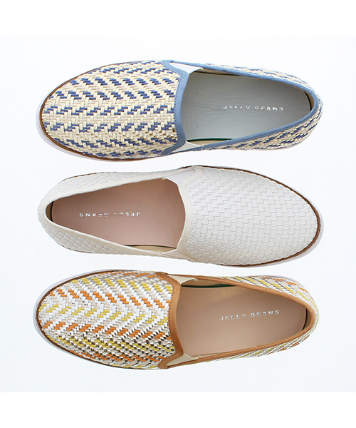 JELLY BEANS（ジェリービーンズ）の「メッシュサマースリッポン(115-4563)JELLY BEANS(ジェリービーンズ)（スリッポン・レディース・ホワイト/オレンジ/ブルー系その他・S/M/L）」の14枚目の写真