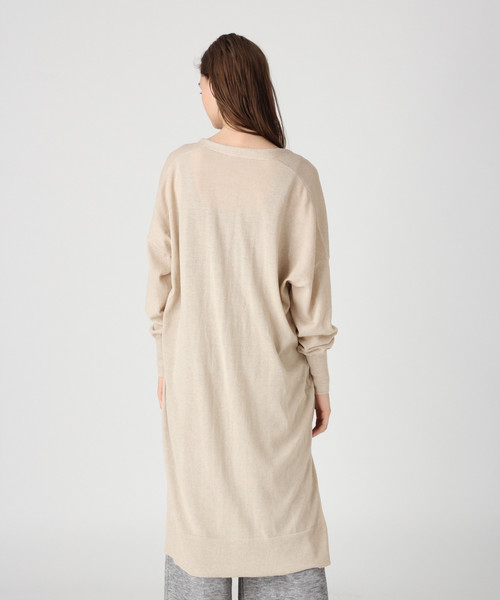 bijorie（ビジュリィ）の「リネンポリエステルロングカーディガン（カーディガン/ボレロ・レディース・ブラウン/ベージュ/グレー・FREE）」の15枚目の写真