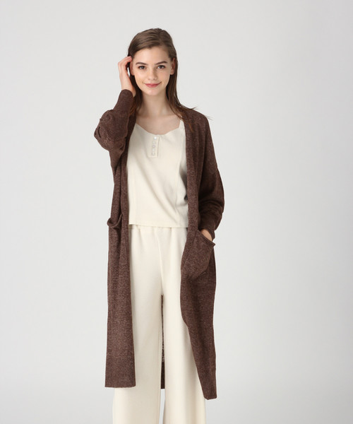 bijorie（ビジュリィ）の「リネンポリエステルロングカーディガン（カーディガン/ボレロ・レディース・ブラウン/ベージュ/グレー・FREE）」の17枚目の写真