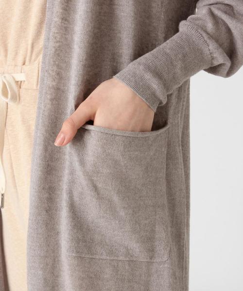 bijorie（ビジュリィ）の「リネンポリエステルロングカーディガン（カーディガン/ボレロ・レディース・ブラウン/ベージュ/グレー・FREE）」の8枚目の写真