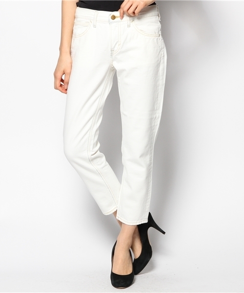 DouDou（ドゥドゥ）の「【Lee】カラーアンクルパンツ（デニムパンツ・レディース・ゴールド/グレー/ミント/ホワイト/ピンク/その他・SMALL/X-SMALL/MEDIUM）」の2枚目の写真