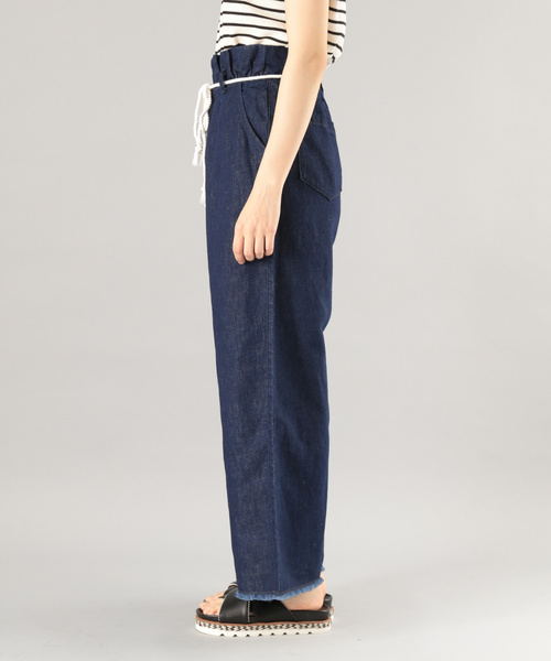 PAGEBOY（ページボーイ）の「麻デニムロープベルトパンツ（その他パンツ・レディース・サックスブルー/インディゴブルー・FREE）」の6枚目の写真
