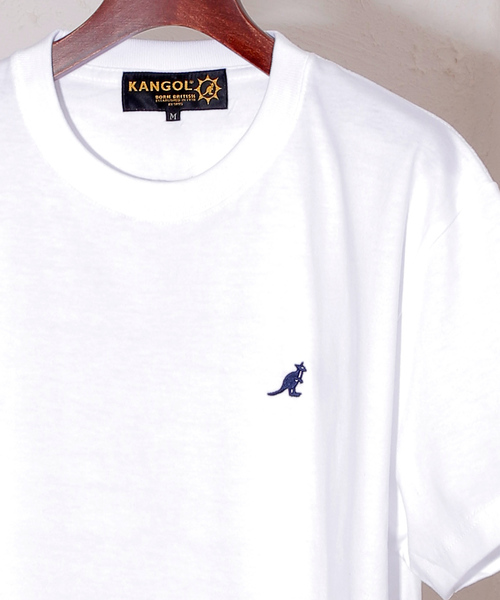 KANGOL(カンゴール)の「KANGOL / カンゴール KG ONE POINT TEE ワンポイント刺繍 Tシャツ LCT0039(Tシャツ/カットソー・メンズ・ホワイト/ブラック/レッド/ブルー・SMALL/LARGE/X-LARGE/MEDIUM)」の2枚目の写真
