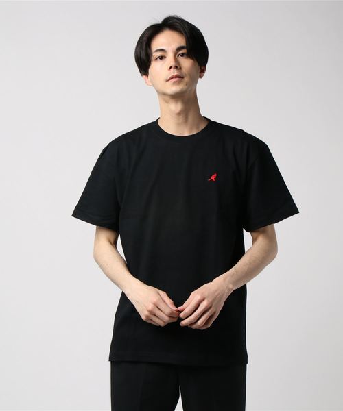 KANGOL(カンゴール)の「KANGOL / カンゴール KG ONE POINT TEE ワンポイント刺繍 Tシャツ LCT0039(Tシャツ/カットソー・メンズ・ホワイト/ブラック/レッド/ブルー・SMALL/LARGE/X-LARGE/MEDIUM)」の16枚目の写真