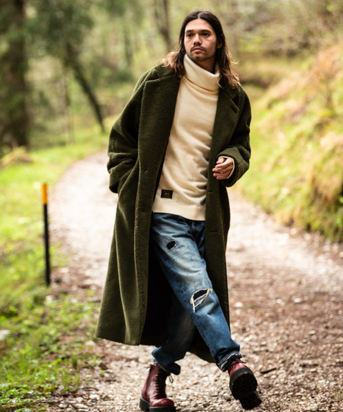 glamb（グラム）の「【glamb】Boa long coat・GB0319/JKT12