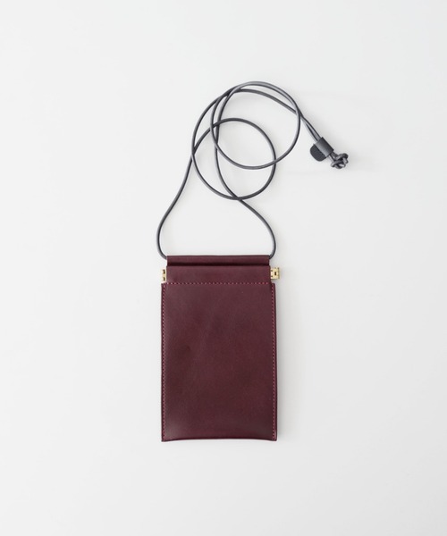 TIDEWAY（タイドウェイ）の「MOSS LEATHER PACK SHOULDER（ショルダーバッグ・レディース・ベージュ/アッシュグレー/アーミー/ブラック/ボルドー・FREE）」の5枚目の写真