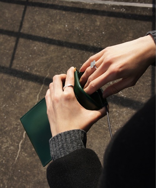 TIDEWAY（タイドウェイ）の「MOSS LEATHER PACK SHOULDER（ショルダーバッグ・レディース・ベージュ/アッシュグレー/アーミー/ブラック/ボルドー・FREE）」の10枚目の写真