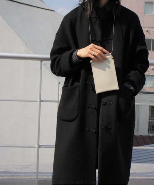 TIDEWAY（タイドウェイ）の「MOSS LEATHER PACK SHOULDER（ショルダーバッグ・レディース・ベージュ/アッシュグレー/アーミー/ブラック/ボルドー・FREE）」の13枚目の写真