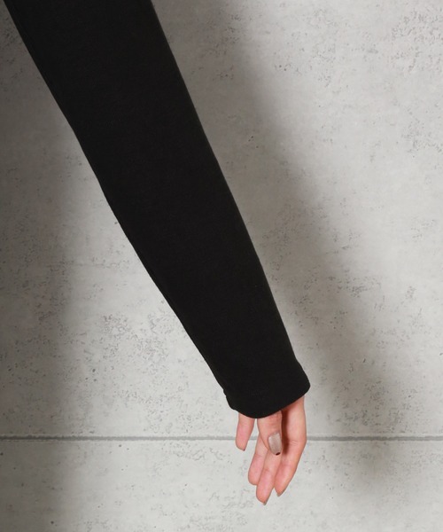 libelle more(リベル モア)の「コットン混 Vネック プリーツドッキングワンピース(ワンピース・レディース・ブラック/ネイビー/モカ/ワイン/グレー/ブラウン系その他・FREE)」の11枚目の写真