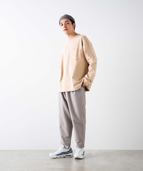 WEGO（ウィゴー）の「WEGO/ヘビースラブビッグシルエットロンT（Tシャツ/カットソー・メンズ・ベージュ/ホワイト/パープル・MEDIUM/LARGE）」の11枚目の写真