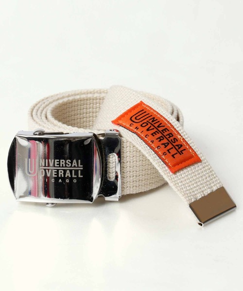 UNIVERSAL OVERALL（ユニバーサルオーバーオール）の「【UNIVERSAL OVERALL】 日本製GIベルト ガチャベルト（ベルト・メンズ・ライトグレー/ブラック/ネイビー/レッド/オフホワイト/ピンク/イエロー/ブルー/グリーン/キャメル・FREE）」の2枚目の写真