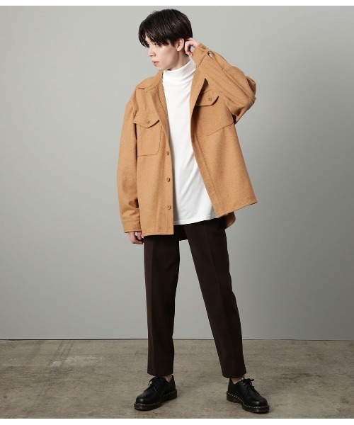 JUNRED(ジュンレッド)の「【暖かくなめらかボトム】エアリーストレッチフラノスリムパンツ(その他パンツ・メンズ・ダークブラウン/ベージュ/チャコールグレー/ベージュ系その他・LL/S/M/L)」の16枚目の写真