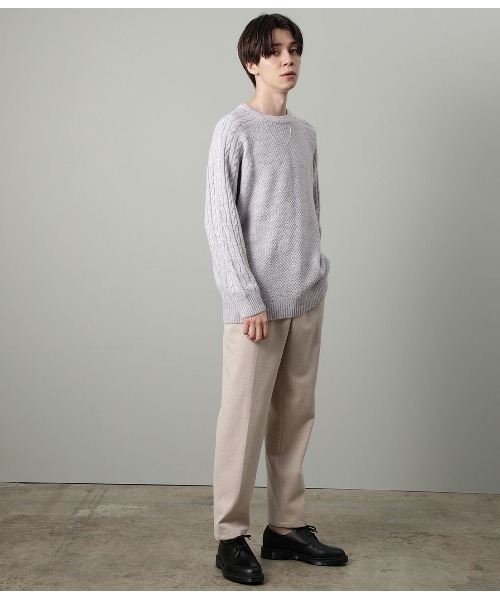 JUNRED(ジュンレッド)の「【暖かくなめらかボトム】エアリーストレッチフラノスリムパンツ(その他パンツ・メンズ・ダークブラウン/ベージュ/チャコールグレー/ベージュ系その他・LL/S/M/L)」の14枚目の写真