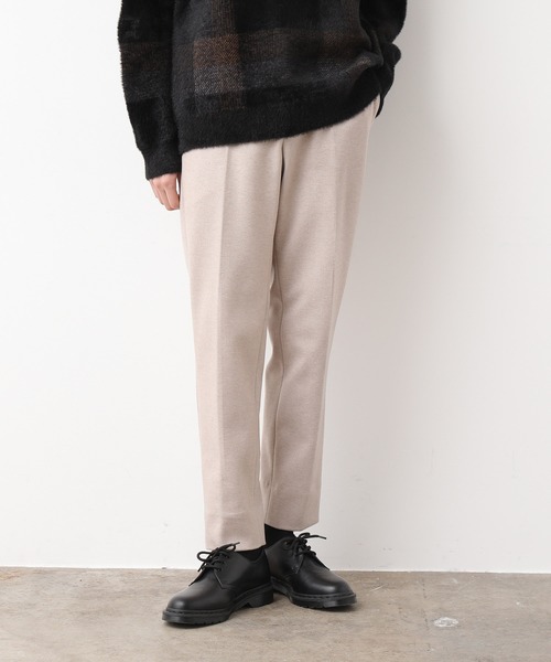 JUNRED(ジュンレッド)の「【暖かくなめらかボトム】エアリーストレッチフラノスリムパンツ(その他パンツ・メンズ・ダークブラウン/ベージュ/チャコールグレー/ベージュ系その他・LL/S/M/L)」の7枚目の写真