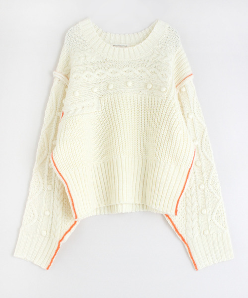 【セール】K2462 カラーリンキングニットプルオーバー（ニット/セーター）｜RNA（アールエヌエー） 6,685円