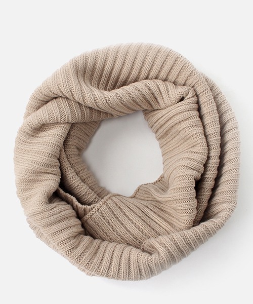 AZUL by moussy(アズールバイマウジー)の「RIB SNOOD/リブスヌード(マフラー・レディース・ブラック/ベージュ/杢グレー・FREE)」の11枚目の写真