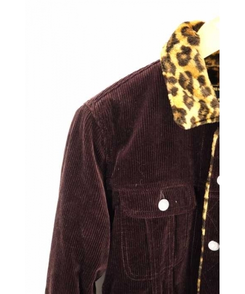 ブランド古着】レオパード裏ボアコーデュロイジャケット（その他  