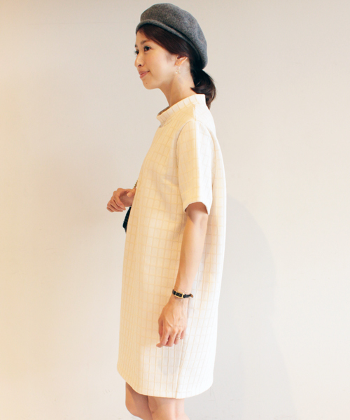 BEAUTY&YOUTH UNITED ARROWS(ビューティーアンドユースユナイテッドアローズ)の「BYBC ∵チョコジャカード コクーンワンピース ◆(ワンピース・レディース・オフホワイト/ブラック/グレー・FREE)」の9枚目の写真