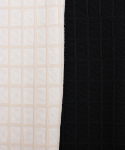 BEAUTY&YOUTH UNITED ARROWS(ビューティーアンドユースユナイテッドアローズ)の「BYBC ∵チョコジャカード コクーンワンピース ◆(ワンピース・レディース・オフホワイト/ブラック/グレー・FREE)」の6枚目の写真