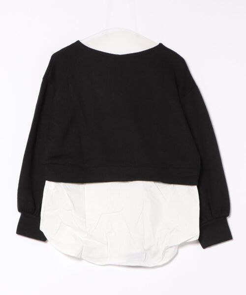 STYLEBLOCK（スタイルブロック）の「サカリバ起毛×ブロードウエスト切り替えカットソー（Tシャツ/カットソー・レディース・ベージュ/パープル/アイボリー/ブラック・M）」の5枚目の写真