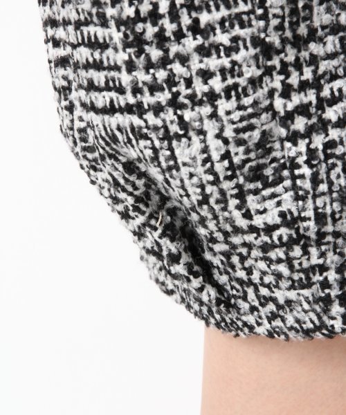 Heather（ヘザー）の「チェックツイードコクーンコート　552411（その他アウター・レディース・ブラック×ホワイト・MEDIUM/SMALL）」の9枚目の写真