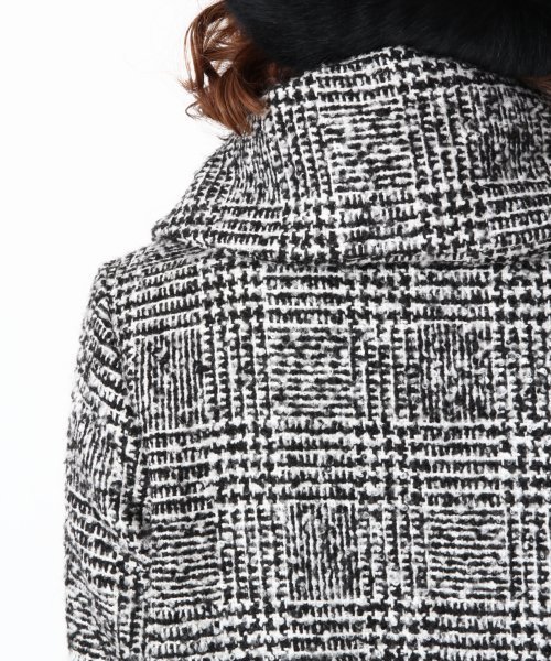 Heather（ヘザー）の「チェックツイードコクーンコート　552411（その他アウター・レディース・ブラック×ホワイト・MEDIUM/SMALL）」の10枚目の写真